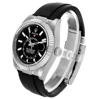 Sky-Dweller 42 Black Dial White Mens Watch