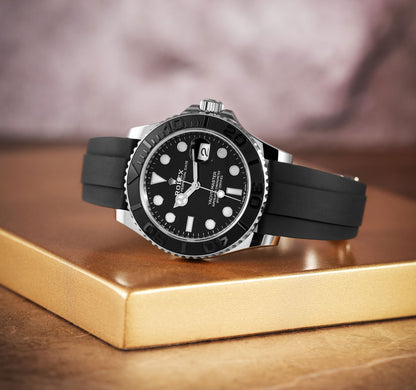 Yacht-Master 42 White Gold Oysterflex Bracelet Analog Watch For Men