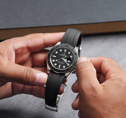 Yacht-Master 42 White Gold Oysterflex Bracelet Analog Watch For Men