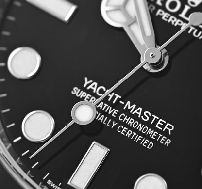 Yacht-Master 42 White Gold Oysterflex Bracelet Analog Watch For Men