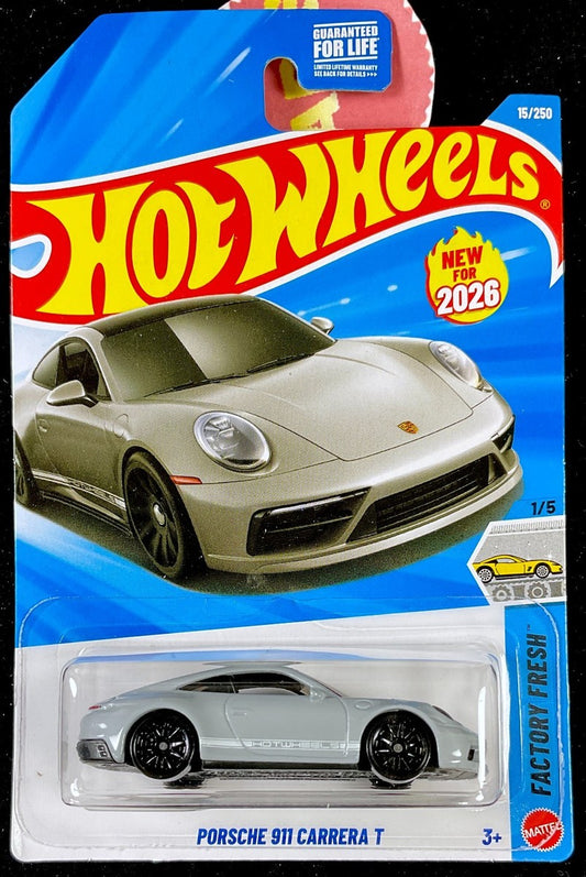 Hot Wheels Porsche 911 Carrera T Grey 1/5, 15/250
